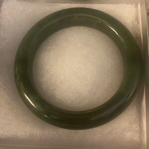 Green  jade bangle never worn.